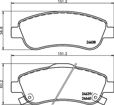 HELLA PAGID 8DB 355 013-611 Číslo výrobce: T1731. EAN: 4082300357929.