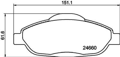 HELLA PAGID 8DB 355 013-911 Číslo výrobce: T1766. EAN: 4082300358223.