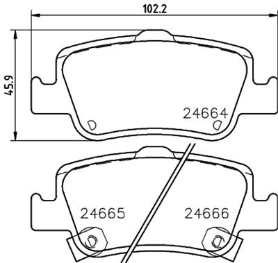 HELLA PAGID 8DB 355 013-571 Číslo výrobce: T1727. EAN: 4082300357882.