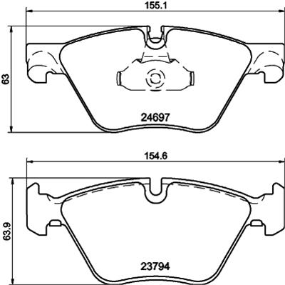 HELLA PAGID 8DB 355 014-351 Číslo výrobce: T1818. EAN: 4082300358667.