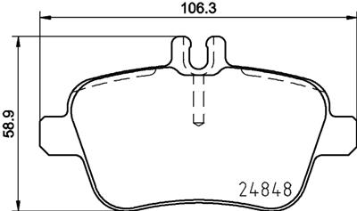 HELLA PAGID 8DB 355 019-641 Číslo výrobce: T2110. EAN: 4082300403459.