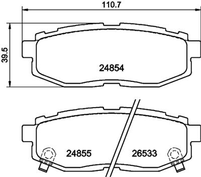 HELLA PAGID 8DB 355 014-341 Číslo výrobce: T1817. EAN: 4082300358650.
