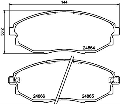 HELLA PAGID 8DB 355 014-931 Číslo výrobce: T1911. EAN: 4082300359244.