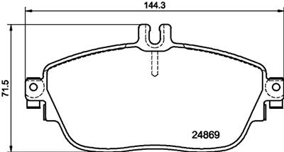 HELLA PAGID 8DB 355 019-721 Číslo výrobce: T2149. EAN: 4082300403534.