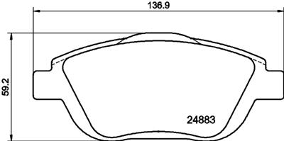HELLA PAGID 8DB 355 014-551 Číslo výrobce: T1846. EAN: 4082300358865.
