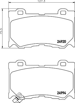 HELLA PAGID 8DB 355 014-841 Číslo výrobce: T1901. EAN: 4082300359152.