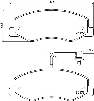 HELLA PAGID 8DB 355 015-311 Číslo výrobce: T1971. EAN: 4082300359626.