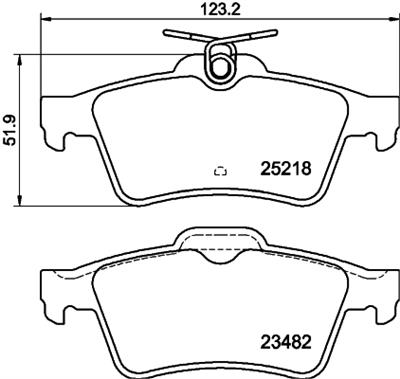HELLA PAGID 8DB 355 015-741 Číslo výrobce: T2048. EAN: 4082300360059.