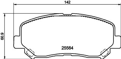 HELLA PAGID 8DB 355 020-511 Číslo výrobce: T2194. EAN: 4082300492163.