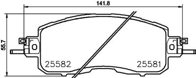HELLA PAGID 8DB 355 023-321 Číslo výrobce: T2451. EAN: 4082300598216.