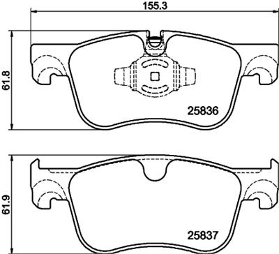 HELLA PAGID 8DB 355 041-091 Číslo výrobce: T2930. EAN: 4082300812992.