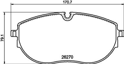 HELLA PAGID 8DB 355 040-891 Číslo výrobce: T2894. EAN: 4082300732818.