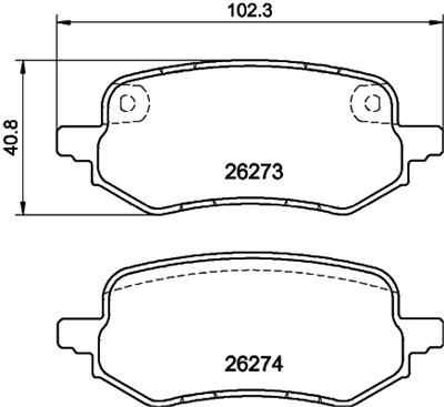 HELLA PAGID 8DB 355 040-931 Číslo výrobce: T2896. EAN: 4082300732856.