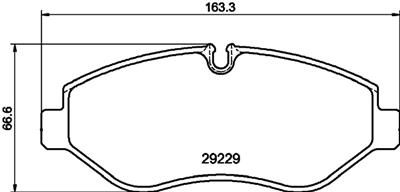 HELLA PAGID 8DB 355 005-511 Číslo výrobce: C6023. EAN: 4082300349825.
