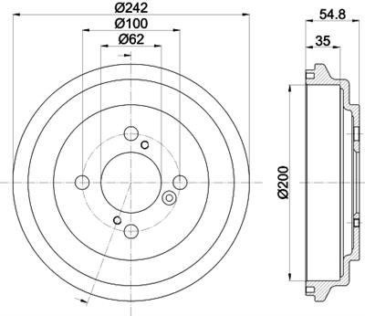HELLA PAGID 8DT 355 303-291 Číslo výrobce: 61472. EAN: 4082300607000.