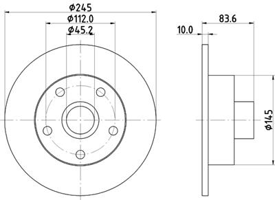 HELLA PAGID 8DD 355 104-231 Číslo výrobce: 53944PRO. EAN: 4082300368895.