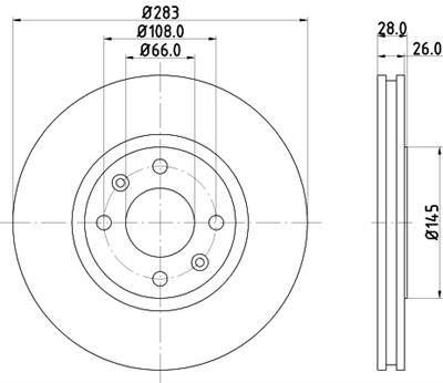 HELLA PAGID 8DD 355 105-051 Číslo výrobce: 52518PRO. EAN: 4082300369717.