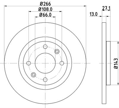 HELLA PAGID 8DD 355 105-751 Číslo výrobce: 52515PRO. EAN: 4082300370416.