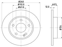 HELLA PAGID 8DD 355 105-971 PRO