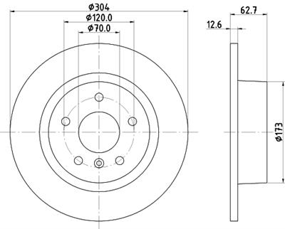 HELLA PAGID 8DD 355 106-371 Číslo výrobce: 50248. EAN: 4082300371031.