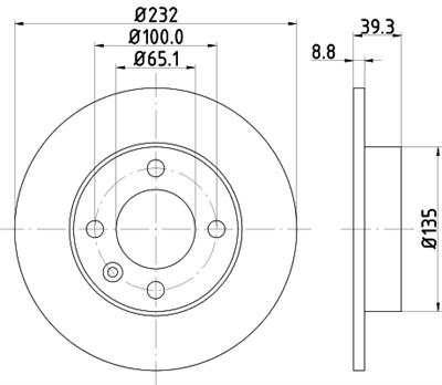 HELLA PAGID 8DD 355 106-681 Číslo výrobce: 50263PRO. EAN: 4082300371345.