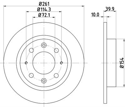HELLA PAGID 8DD 355 107-371 Číslo výrobce: 50307. EAN: 4082300372038.