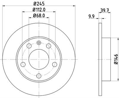 HELLA PAGID 8DD 355 107-541 Číslo výrobce: 50311PRO. EAN: 4082300372205.