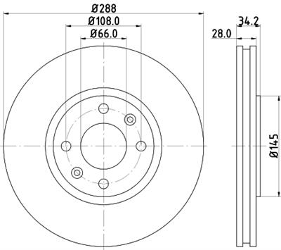 HELLA PAGID 8DD 355 107-841 Číslo výrobce: 50327. EAN: 4082300372502.