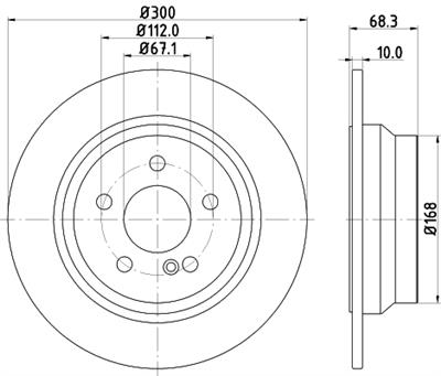 HELLA PAGID 8DD 355 108-841 Číslo výrobce: 54154PRO. EAN: 4082300373509.