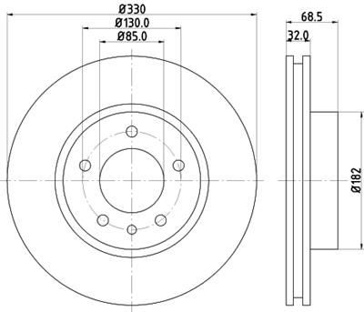 HELLA PAGID 8DD 355 128-041 Číslo výrobce: 54215PRO_HC. EAN: 4082300659832.