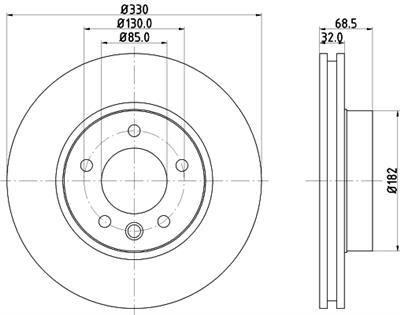 HELLA PAGID 8DD 355 128-051 Číslo výrobce: 54216PRO_HC. EAN: 4082300659849.