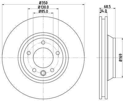HELLA PAGID 8DD 355 128-071 Číslo výrobce: 54218PRO_HC. EAN: 4082300659863.