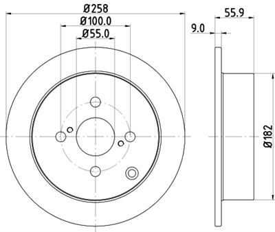 HELLA PAGID 8DD 355 110-471 Číslo výrobce: 54261PRO. EAN: 4082300375138.