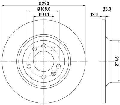 HELLA PAGID 8DD 355 110-801 Číslo výrobce: 54296PRO. EAN: 4082300375466.