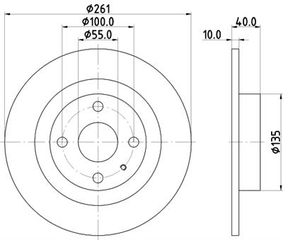 HELLA PAGID 8DD 355 110-861 Číslo výrobce: 54302. EAN: 4082300375527.