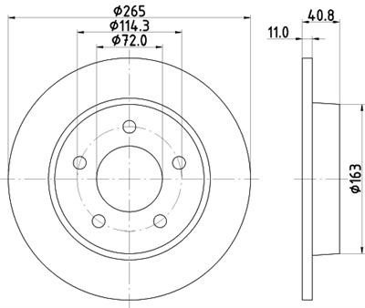 HELLA PAGID 8DD 355 110-901 Číslo výrobce: 54305. EAN: 4082300375565.