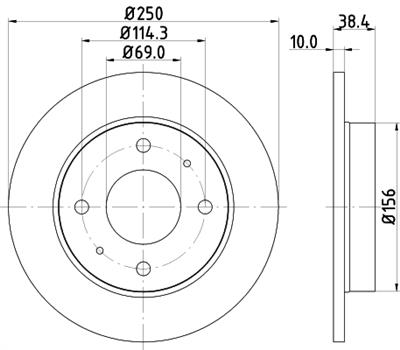 HELLA PAGID 8DD 355 111-531 Číslo výrobce: 54349PRO. EAN: 4082300376197.