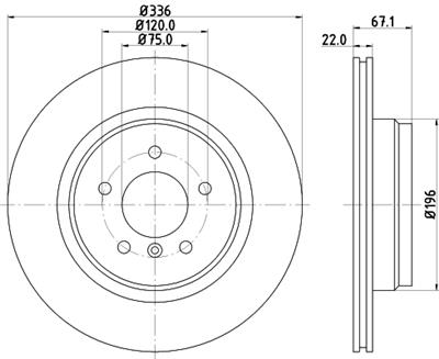 HELLA PAGID 8DD 355 128-441 Číslo výrobce: 54379PRO_HC. EAN: 4082300660234.