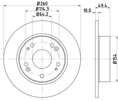 HELLA PAGID 8DD 355 118-731 Číslo výrobce: 54446PRO. EAN: 4082300493993.