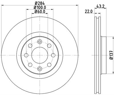 HELLA PAGID 8DD 355 112-601 Číslo výrobce: 54458PRO. EAN: 4082300377262.