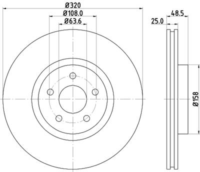 HELLA PAGID 8DD 355 128-541 Číslo výrobce: 54491PRO_HC. EAN: 4082300660333.