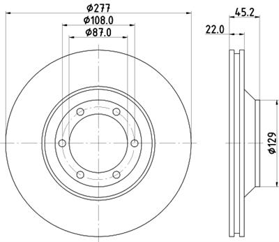 HELLA PAGID 8DD 355 113-041 Číslo výrobce: 54494. EAN: 4082300377705.