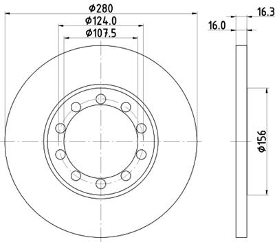 HELLA PAGID 8DD 355 113-291 Číslo výrobce: 54520. EAN: 4082300377958.