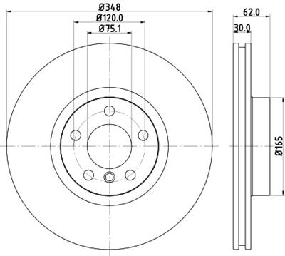 HELLA PAGID 8DD 355 129-301 Číslo výrobce: 54609PRO_HC. EAN: 4082300661095.