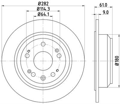 HELLA PAGID 8DD 355 119-041 Číslo výrobce: 54658PRO. EAN: 4082300509236.
