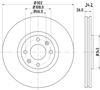 HELLA PAGID 8DD 355 119-161 Číslo výrobce: 54685PRO. EAN: 4082300509359.