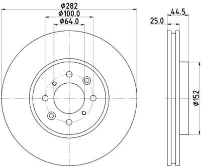 HELLA PAGID 8DD 355 114-921 Číslo výrobce: 54707PRO. EAN: 4082300379587.
