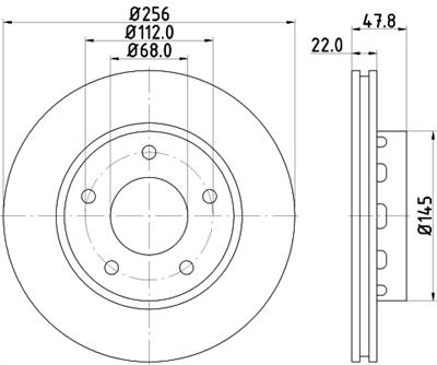 HELLA PAGID 8DD 355 128-901 Číslo výrobce: 54742PRO_HC. EAN: 4082300660692.