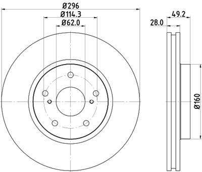 HELLA PAGID 8DD 355 115-191 Číslo výrobce: 54743PRO. EAN: 4082300379853.