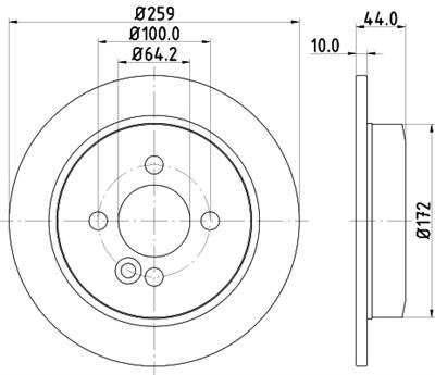 HELLA PAGID 8DD 355 115-261 Číslo výrobce: 54750PRO. EAN: 4082300379921.